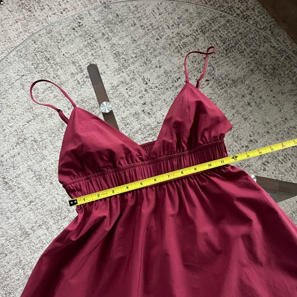 Aritzia Wilfred Encourage Poplin Cotton Bohemian Summer Dress Sz XS - Picture 6 of 14